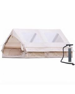 GOTENTIFY Inflatable Camping Tent for 6–8 People, Spacious 129.2 sq ft Air Shelter with Pump and UV 50+ Oxford Fabric