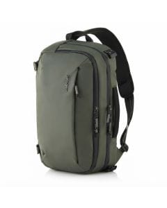 Samsonite Urbanix Sling Bag, Durable & Water-Resistant Everyday Crossbody, Lightweight Sustainable, 100% Recycled PET (RPET) | Olive