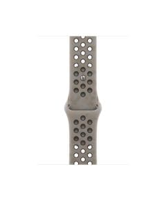 Apple 46mm Nike Sport Band, Medium/Large, Durable Fluoroelastomer Design, Pin-and-Tuck Closure - Pavement Grey | MKTU4ZM/A