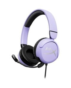 HyperX Cloud Mini Wired Gaming Headset, 30mm Drivers, 85dB Volume Limiting, Flip-to-Mute Microphone, Memory Foam Ear Cushions, 3.5mm Connection | Lavender - 7G8F5AA