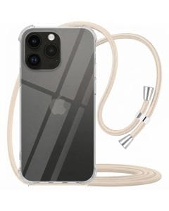 YESPURE Crossbody Case for iPhone 14 Pro Max, Clear Protective Cover with Adjustable Lanyard Strap