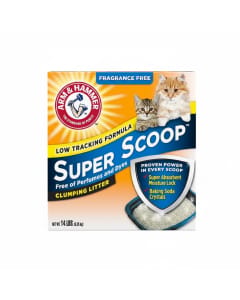 ARM & HAMMER Super Scoop Cat Clumping Litter - 6.35KG, Dust-Free & Low Tracking