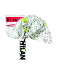 Palomar Crumpled City Map Milan, Waterproof Non-Woven Fabric Travel Map, Lightweight, Tear & Puncture Resistant