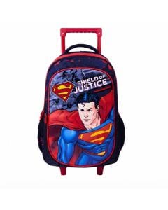 Warner Bros Superman Superpower 18 Inch Trolley Backpack School Bag
