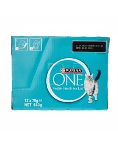 Purina One Ocean Fish Wet Cat Food for Healthy Adults, 24 Pack (70g)