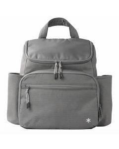 Skip Hop Forma Next Diaper Backpack, Insulated Bottle Pockets, Changing Station, Large Multi-Compartment, Travel-Friendly, Water-Resistant - Gray