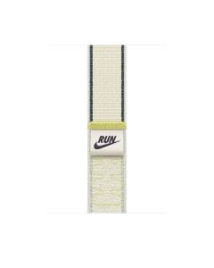 Apple Nike Sport Loop 46mm Watch Band, Soft Breathable Nylon Weave, Lightweight Design, Adjustable Hook-and-Loop Fastener | Chalk Calm - MKUX4ZM/A