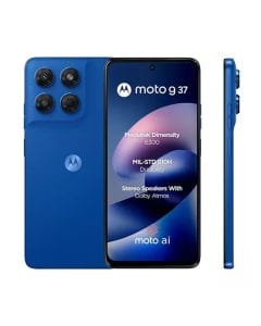 Motorola Moto G37 5G Smartphone, 4GB RAM, 128GB Storage, Dimensity 6400, 50MP Camera, 7000mAh Battery | Nautical Blue - PBCE0020AE XT2625-4 AE