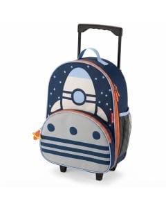 Skip Hop Rocket Spark Style Kids Carry On Rolling Luggage 3+ Years, Smooth Rolling Wheels, Lightweight Yet Durable Construction - Multicolour