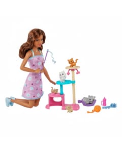 Barbie Kitty Condo Doll Playset with Cats & Accessories for Ages 3+