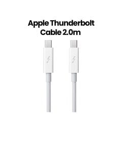 Apple Thunderbolt Cable 2M, High-Speed Data Transfer, Bi-Directional Cable, Target Disk Mode Support - White - MD861ZM/A