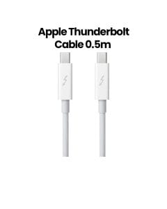 Apple Thunderbolt Cable 0.5M, High-Speed Data Transfer, Bi-Directional Cable, Target Disk Mode Support - White - MD862ZM/A