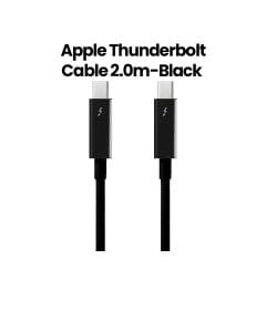 Apple Thunderbolt Cable 2M, High-Speed Data Transfer, Bi-Directional Cable, Target Disk Mode Support - Black - MF639ZM/A