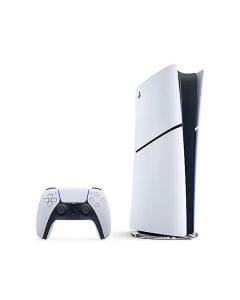 Sony PlayStation PS5 Slim Digital Edition Console 825GB SSD, 4K HDR Gaming, 120Hz, Ray Tracing, DualSense, WiFi Bluetooth | White-CFI-2116B01Y