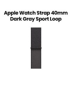 Apple Sport Loop 40mm, Lightweight And Breathable Design, Secure Fit Mechanism, Sustainable Materials - Dark Gray - MFFA4ZM/A