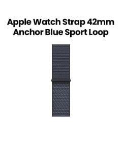 Apple Sport Loop 42mm, Lightweight And Breathable Design, Secure Fit Mechanism, Sustainable Materials - Anchor Blue - MFFC4ZM/A