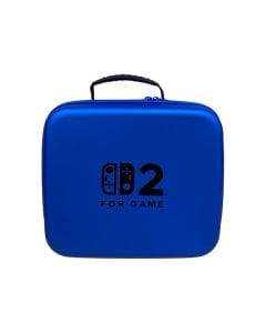 Nintendo Game Traveler Deluxe System Case for Switch 2, Hard Shell Protective Travel Case, Console & Accessory Storage | Blue HL-009