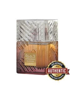 Lattafa Khamrah Dukhan Eau de Parfum 100ml - Unisex, Mandarin, Pimento & Smoked Spices, Incense & Patchouli, Tobacco & Amber Base