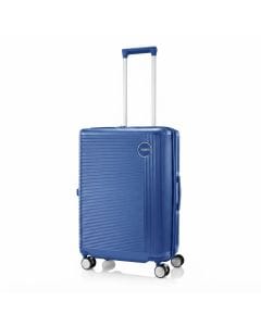 American Tourister Gemina Pro V2 Check-In Suitcase 65cm, Expandable Hard Shell Luggage with DuoSaf | Blue