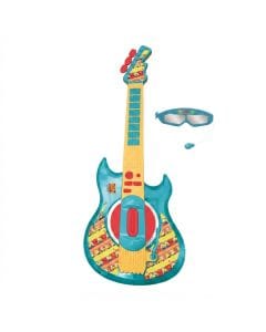 Lexibook Despicable Me Minions Electronic Guitar with Microphone & Glasses - Kids Musical Toy Yellow/Blue