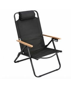 ZGMT Adjustable Camping Chair, Five-Position Reclining Folding Beach Chair and Outdoor Sun Lounger