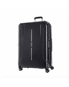 American Tourister Technum Expandable Hard Shell Suitcase, 28-inch Large Check-In Luggage, Recessed TSA Approved Lock | Black