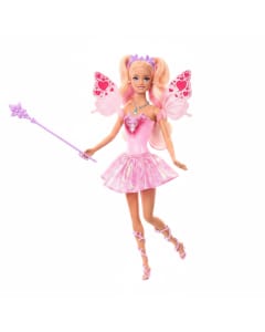 Barbie Color-Change Fairy Doll with Wand & Fashion Accessories