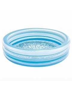 Intex Blue Bliss Inflatable Swimming Pool, 147cm x 33cm, 330L Family Kiddie Pool with Blue Mosaic Design