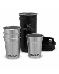 Stanley Adventure Nesting Shot Glass Set, 4-Pack, 2oz Stainless Steel Shot Glasses in Matte Black