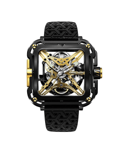 Ciga Design X-Series Automatic Watch, Titanium Black-Gold Case, 48mm Diameter, Swiss Super-LumiNova