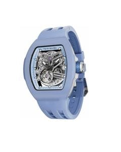 Tsar Bomba Quick Release FKM Rubber Bezel Watch, 43.5mm Skeleton Dial, 316L Stainless Steel Case, Sapphire Crystal, 50M Water Resistance
