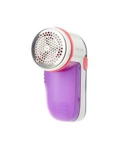 Philips Fabric Shaver, Large Blade Surface, 8800 RPM Blade Rotation, 3-Size Mesh, Height Adjustment Cap, Battery Operated | Purple - GC026/30