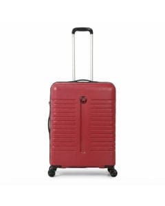 Delsey IROISE 65 4DW Hard Shell Spinner Luggage, 66cm Suitcase, Durable ABS/PC Blend | Red