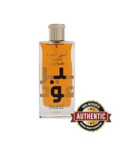 Lattafa Ameer Al Oudh Intense Oud Eau de Parfum 100ml - Unisex, Woodsy Notes & Agarwood (Oud), Vanilla & Sugar, Sandalwood & Herbal Base