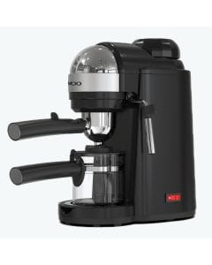 Daewoo Espresso Machine 4 Cups - 800W, 3.5 Bar Pump, Milk Frothing for Latte & Cappuccino | DEM 2007 | Black