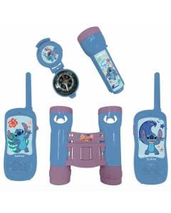 Lexibook Disney Stitch Adventurer Set for Kids, Includes Walkie-Talkies Blue and Purple, Up to 120 meters, Children/Kids  | Blue/Purple 