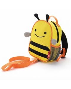 Skip Hop Zoolet Bee Design Backpack 1 To 4 Years, Convenient Mesh Bottle Pocket, Adjustable Strap for Secure Fit - Multicolour