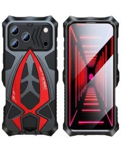 Hepiide Metal Case for iPhone 17 Pro Max, Military-Grade Aluminum Shockproof Heavy-Duty Full-Body Armor