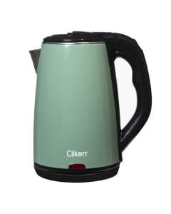 Clikon Double Wall Electric Kettle, 1.8L Capacity, 1500W, Fast Boiling, Double-Wall Insulation, Cordless Design | Green - CK5127