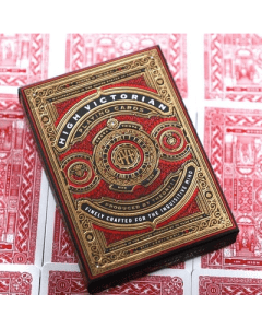 Theory II High Victorian Red Playing Cards, Luxury Premium Deck, Elegant Vintage Design, Collectible Poker Cards Set