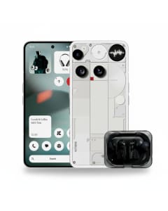 Nothing Phone (3) 5G White Bundle - 12GB RAM, 256GB Storage, 50MP Camera