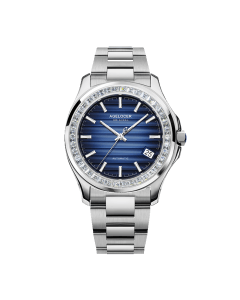 Agelocer Baikal Blue Automatic Mechanical Watch, 40mm 316L Stainless Steel Case, 80-Hour Power Reserve, Sapphire Crystal, 50m Water Resistant