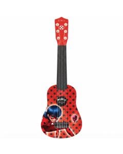 Lexibook Miraculous Ladybug My First Guitar, 21-Inch Toy Acoustic Guitar for Kids, 6 Nylon