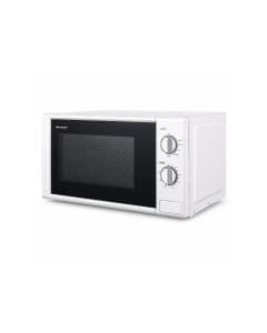 Sharp 20L Solo Microwave Oven, 700W Power, 6 Power Levels, 245mm Turntable, Timer Function | White - R-20GB-WH3