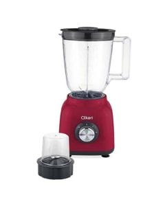 Clikon 3-in-1 Blender, 600W Motor, 1.5L Unbreakable Jar, Grinder Attachment, Pulse Control, Multi-Purpose Blending | Maroon - CK2680
