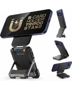 SUPCASE MagSafe Wallet with Adjustable Stand for iPhone, 5-Card Holder with Strong 3000g Magnetic Force
