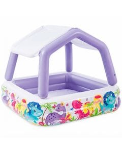 Intex Sun Shade Inflatable Swimming Pool for Kids, Inflatable Outdoor Pool with Sunshade, Multi Color