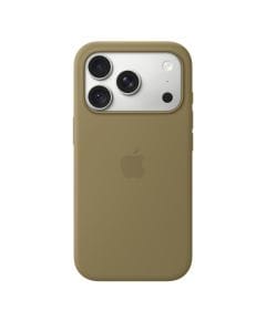 Apple iPhone 18 Pro Silicone Case, Soft-Touch Silicone Exterior, Microfibre Lining, MagSafe | Olive - MK8V4ZM/A
