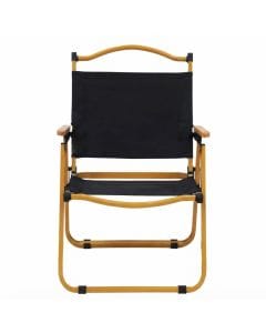 VUCATIN Ultralight Folding Camping Chair, Portable Aluminum Backpacking Chair with Wooden Armrests