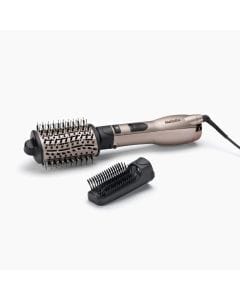 BaByliss Smooth Volume 1000W Hot Air Styler, Large Oval Ceramic Barrel, Ionic Technology, 3 Heat Settings | Rose Quartz - AS90PSDE